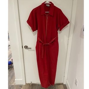 Rachel comey red jumpsuit